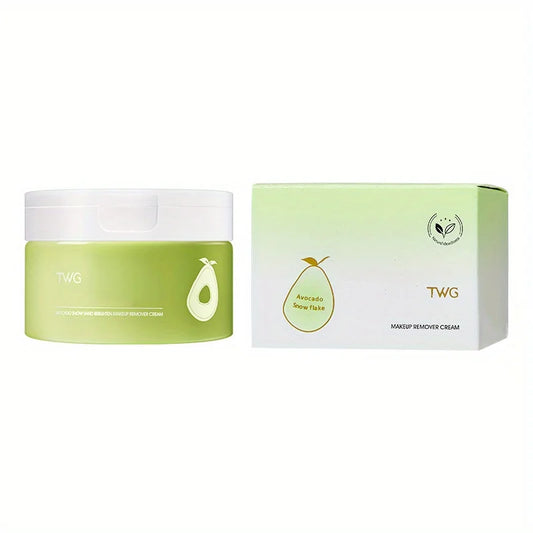 Avocado and peach makeup remover cream.