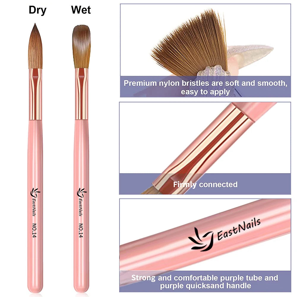 Pinceles para manicura y pedicura.