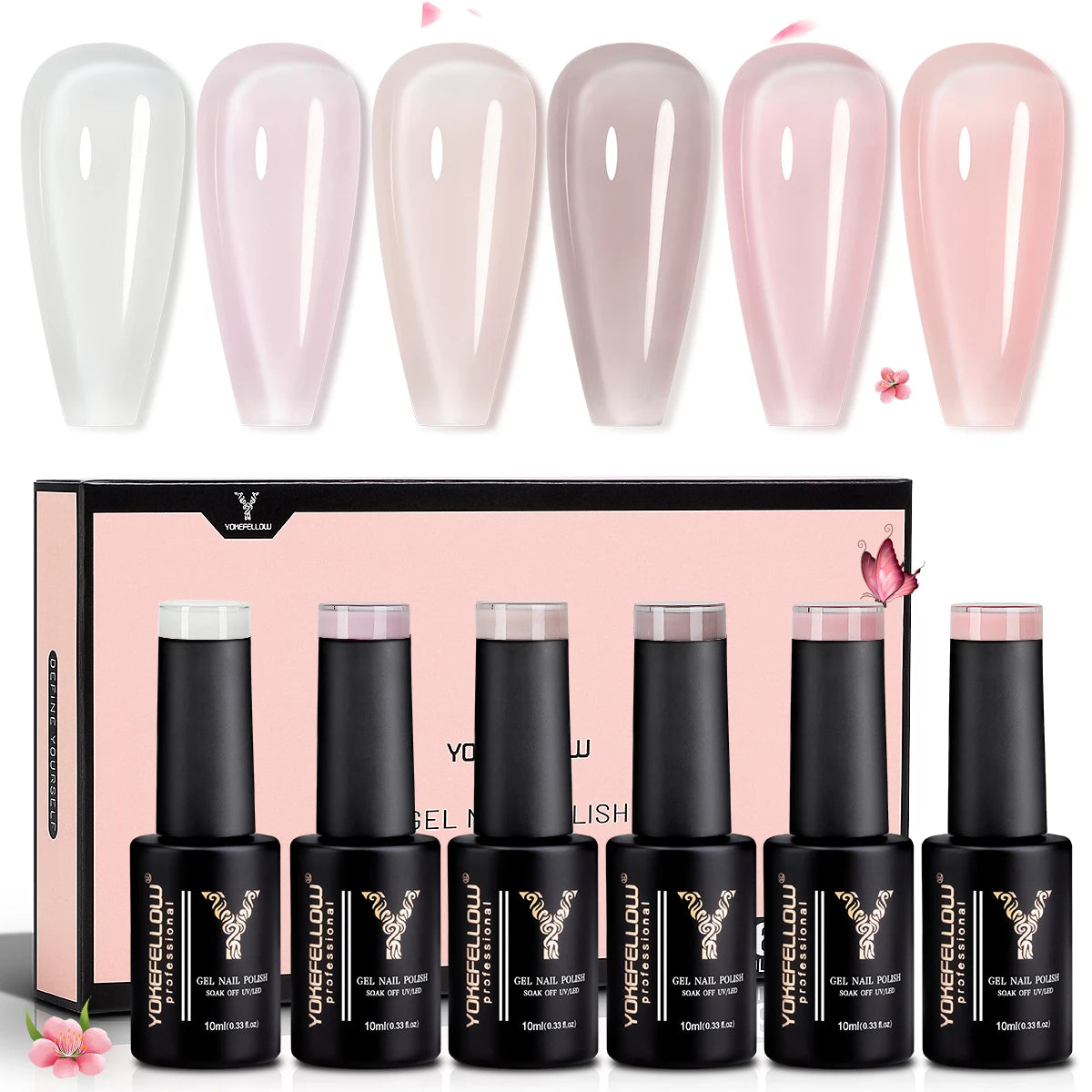 33 Sets de esmaltes en gel Yokefellow