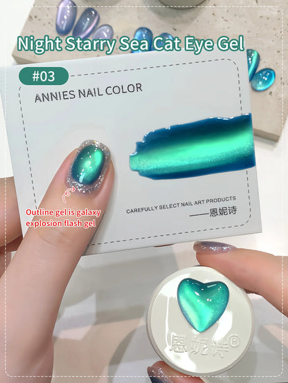 Magnetic gel polishes