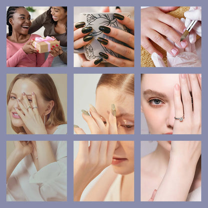 Manicure and pedicure brushes.