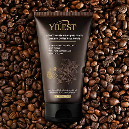 Exfoliante facial con estractos de café y cacao YILEST