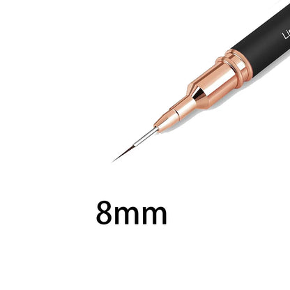 Manicure liner brushes.