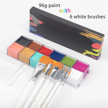 Kit de pintura facial y corporal al óleo.