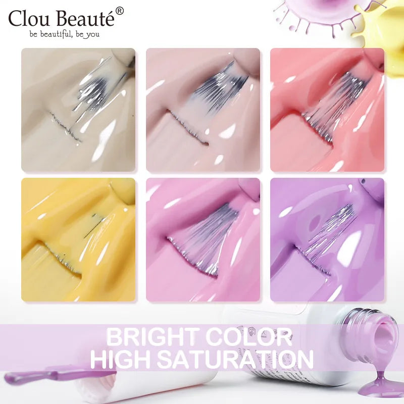 CLOU BEAUTE 30 colores de esmalte en gel de secado UV