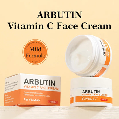 Facial cream with vitamin C and ARBUTIN