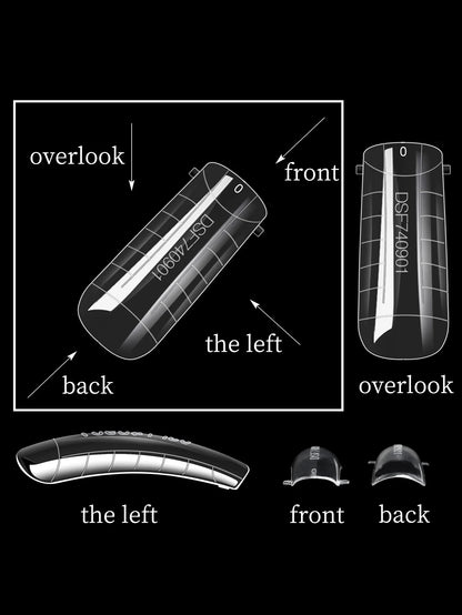 Set of 120 Misscheering Transparent Nail Molds.