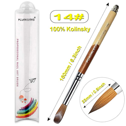 Pinceles para manicura y pedicura.