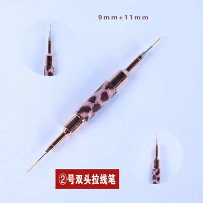 Manicure liner brushes.