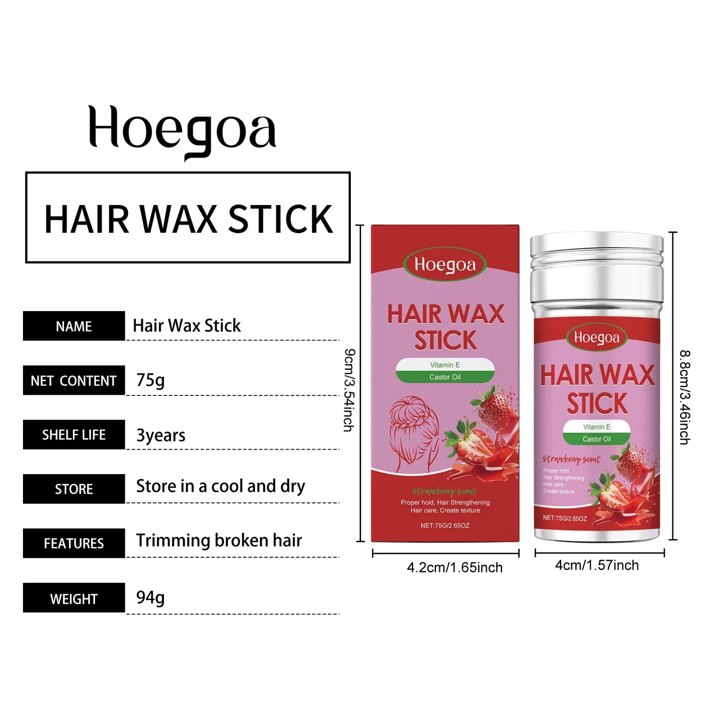 HOEGO Cera para fijar el cabello