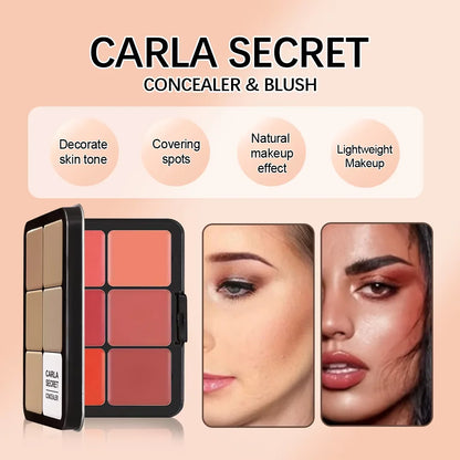 All-in-One 12 Color Palette - Concealer, Blush, Highlighter and Matte Contour