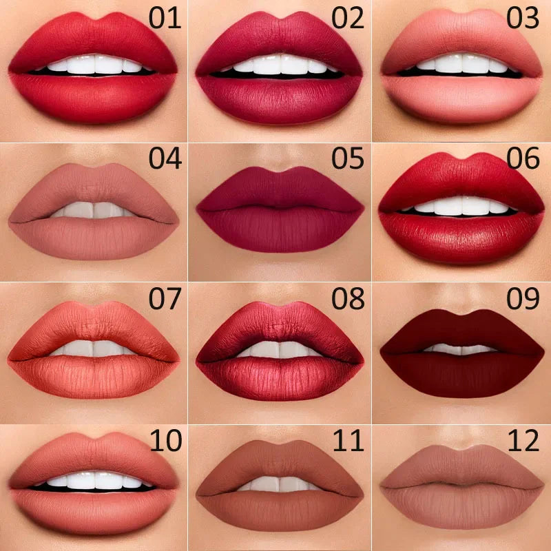 Set of 12 double-ended lipsticks from the DNM brand