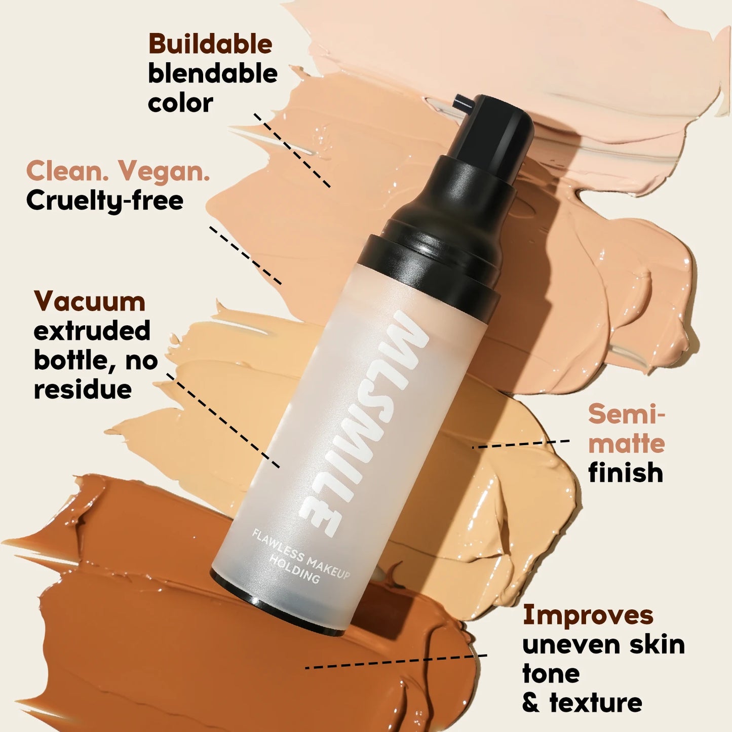 Mlsmile 2-in-1 Liquid Foundation