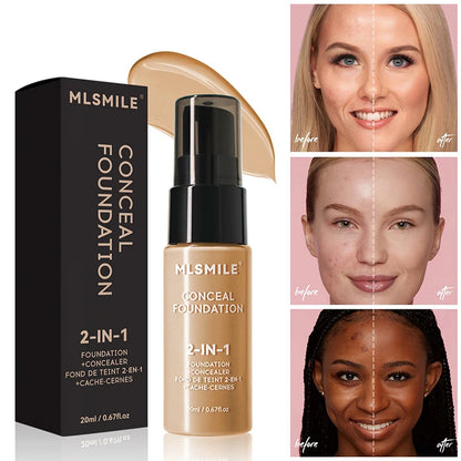 Matte Facial Foundation - BB Cream Waterproof Full Coverage
