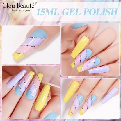 CLOU BEAUTE 30 colores de esmalte en gel de secado UV