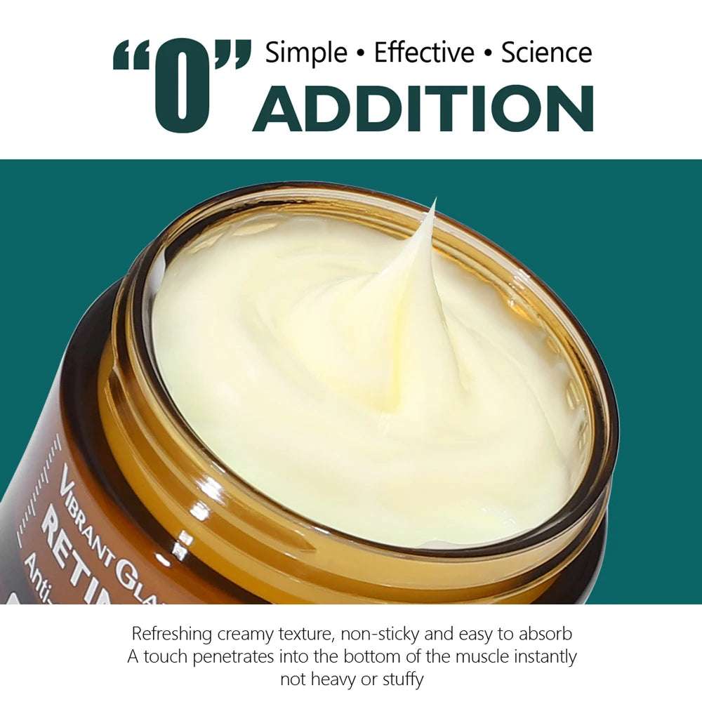 Crema con  retinol antienvejecimiento.