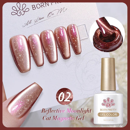 BORN PRETTY 6 Colors UV Magnetic Nail Polish