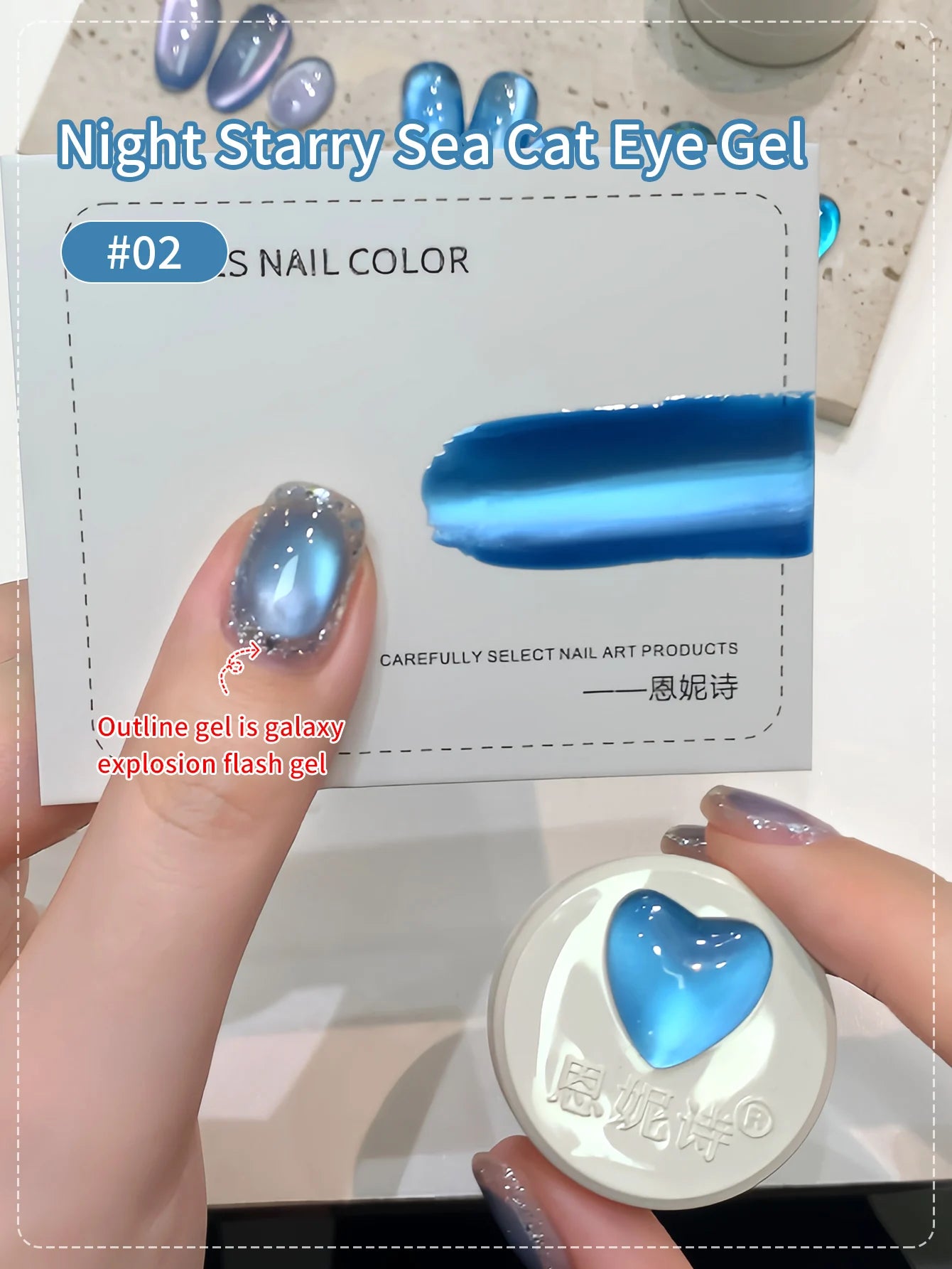 Magnetic gel polishes