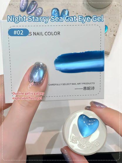 Magnetic gel polishes
