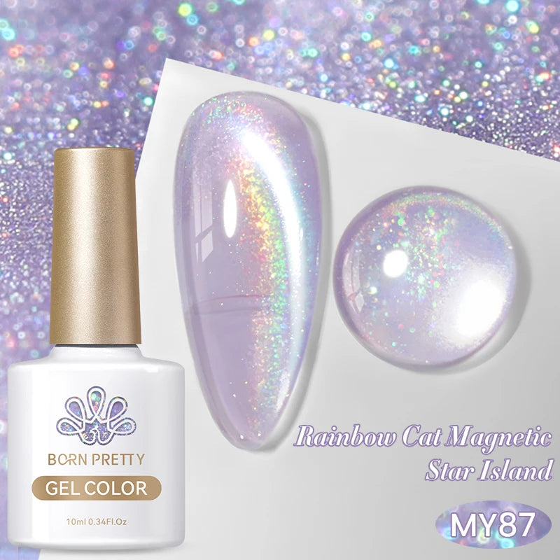 BORN PRETTY 6 Colors UV Magnetic Nail Polish