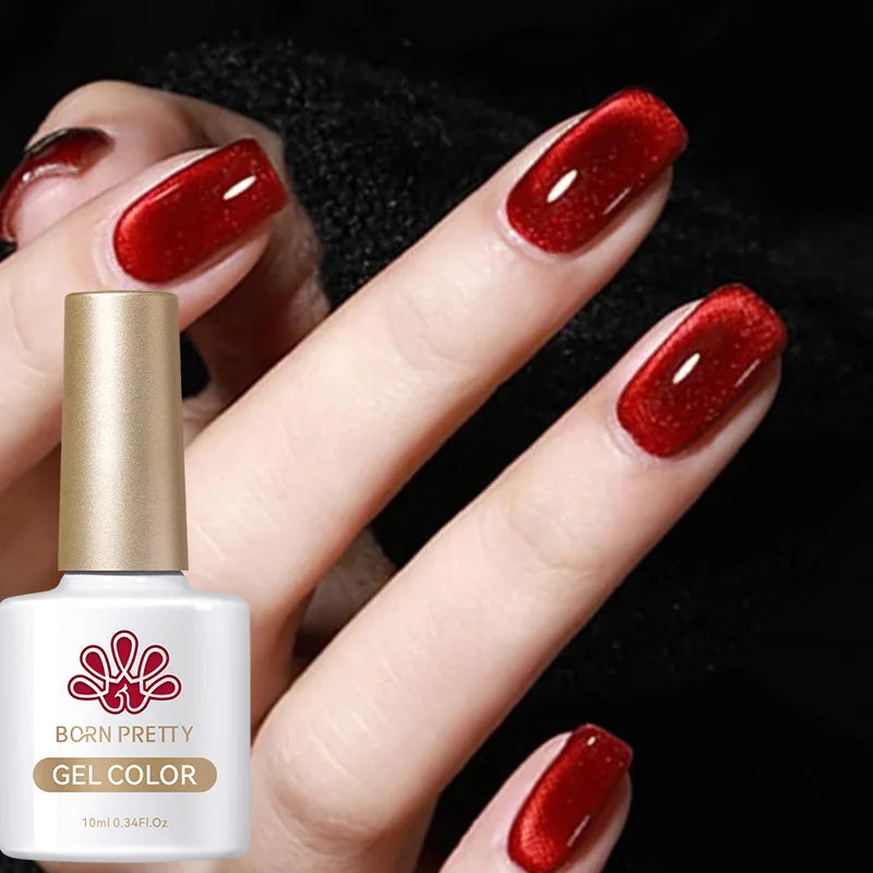 BORN PRETTY 6 Colors UV Magnetic Nail Polish
