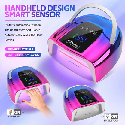 SUNS20 Lámpara  de 200w uv/led para curar esmalte de uñas,