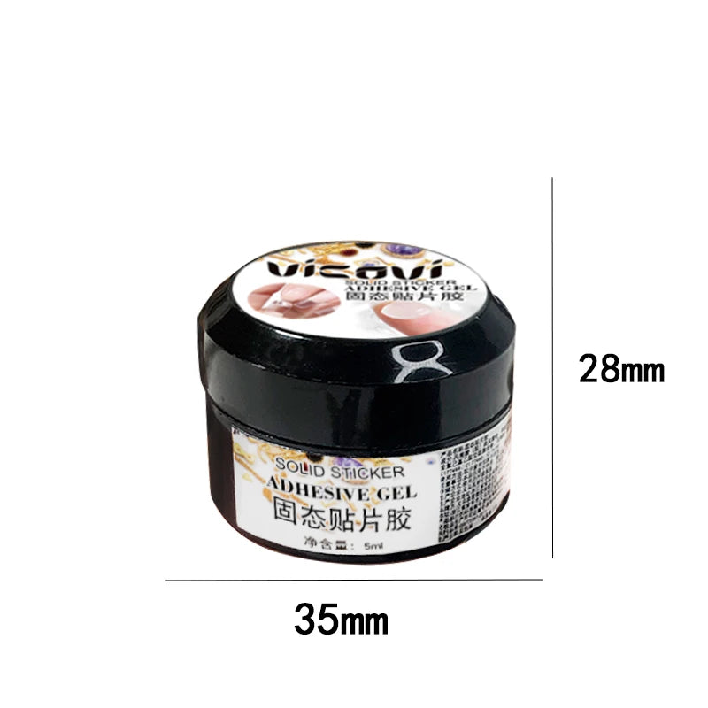 Solid Nail Adhesive Gel