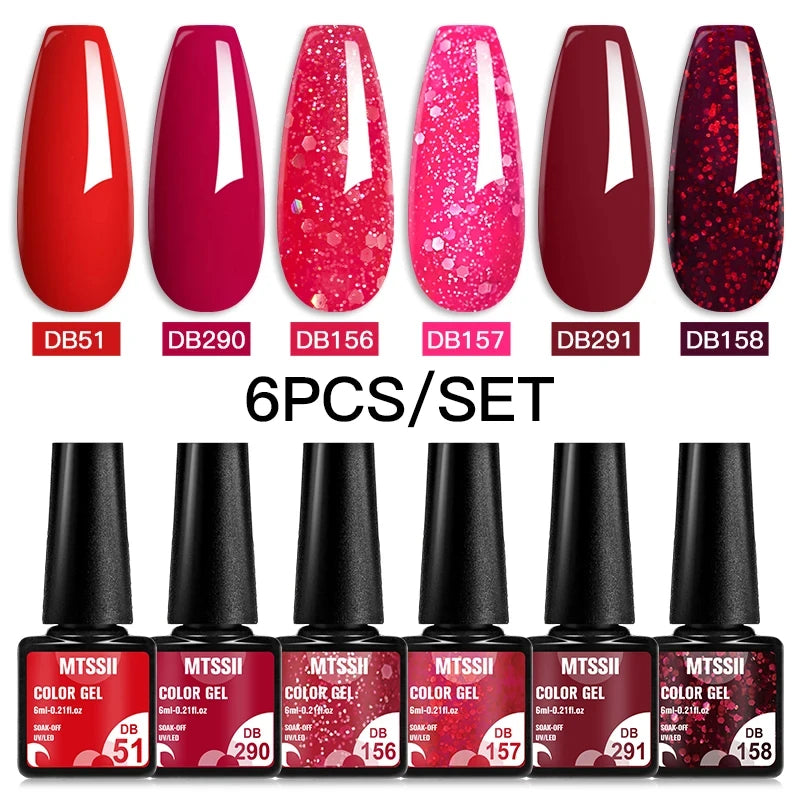 +50 Colecciones de 6 Esmaltes Semipermanentes MTSSII