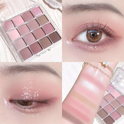 Paleta de Sombras de XIAOYUMI 16 Colores.