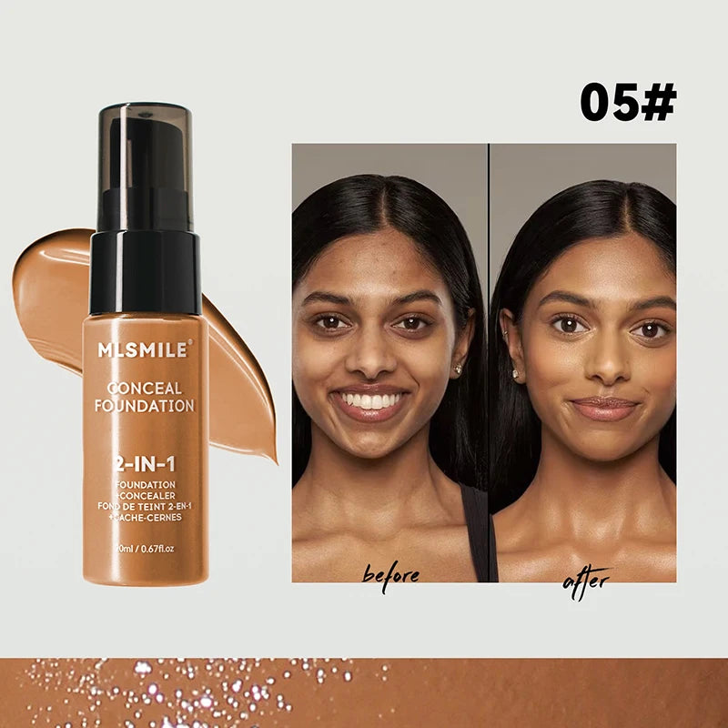 Matte Facial Foundation - BB Cream Waterproof Full Coverage