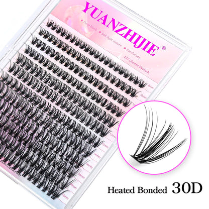 DIY False Eyelashes in Clusters