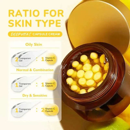 Crema faciales en cápsulas con vitamina C