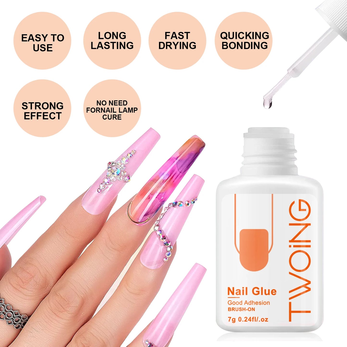 TWOING Glue for False Nails