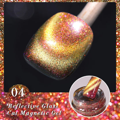 BORN PRETTY 6 Colors UV Magnetic Nail Polish