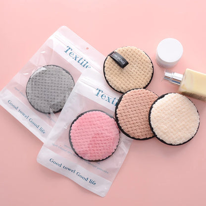 Reusable microfiber makeup remover pads