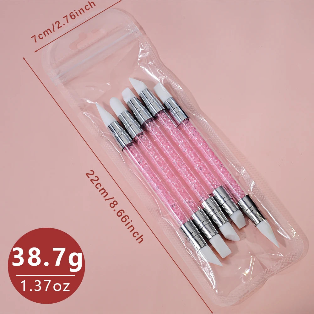 Silicone Nail Brush Set.
