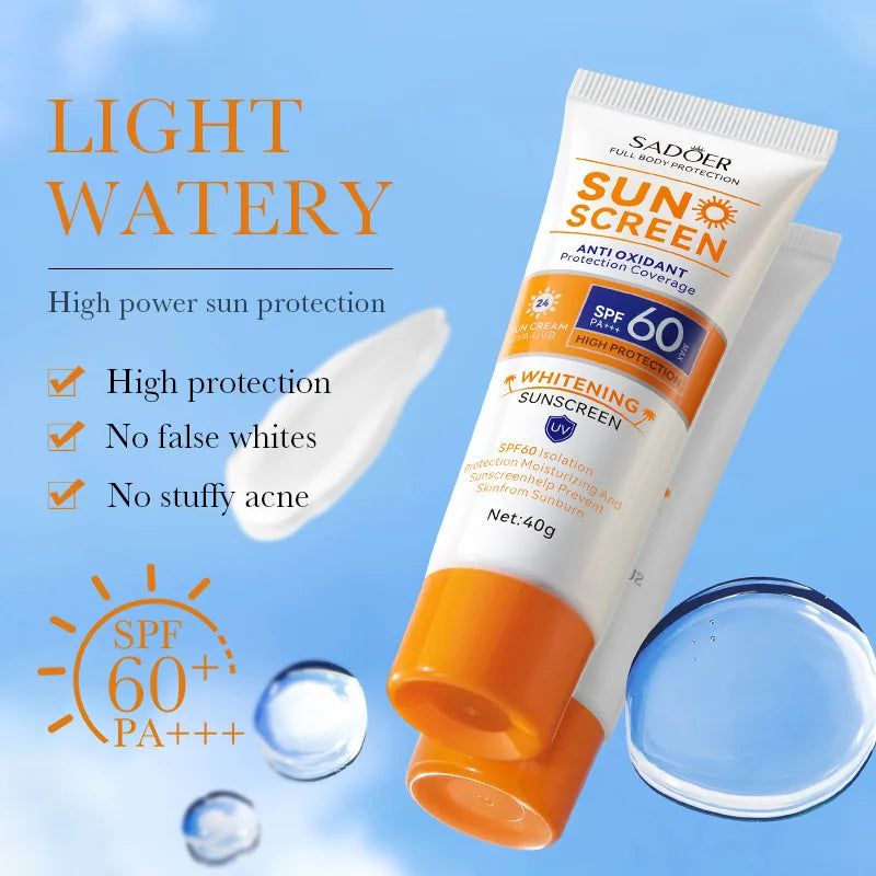 Protector solar en crema SADOER Spf 60+