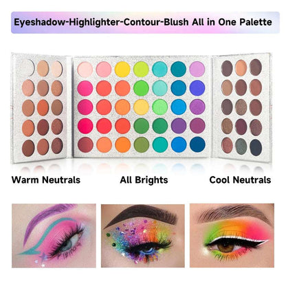 Paleta de Sombras VERONNI de 65 Colores.