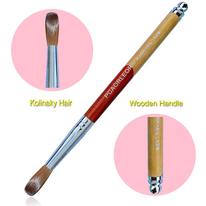 Pinceles para manicura y pedicura.