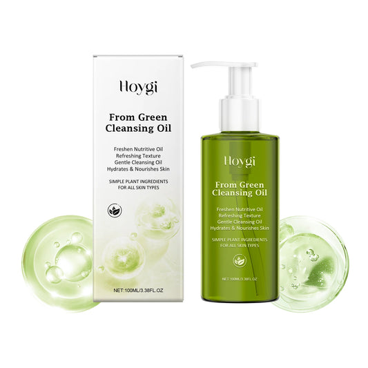 Facial cleansing oil, made from plant-based ingredients