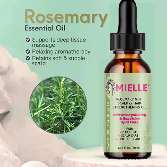 Essential Oil for Hair Growth - Rosemary and Mint to Strengthen and Nourish
