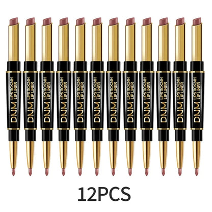 Set of 12 double-ended lipsticks from the DNM brand