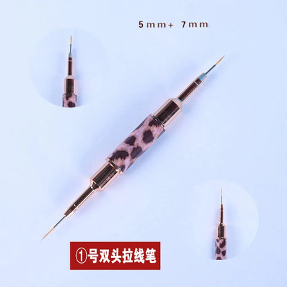 Manicure liner brushes.