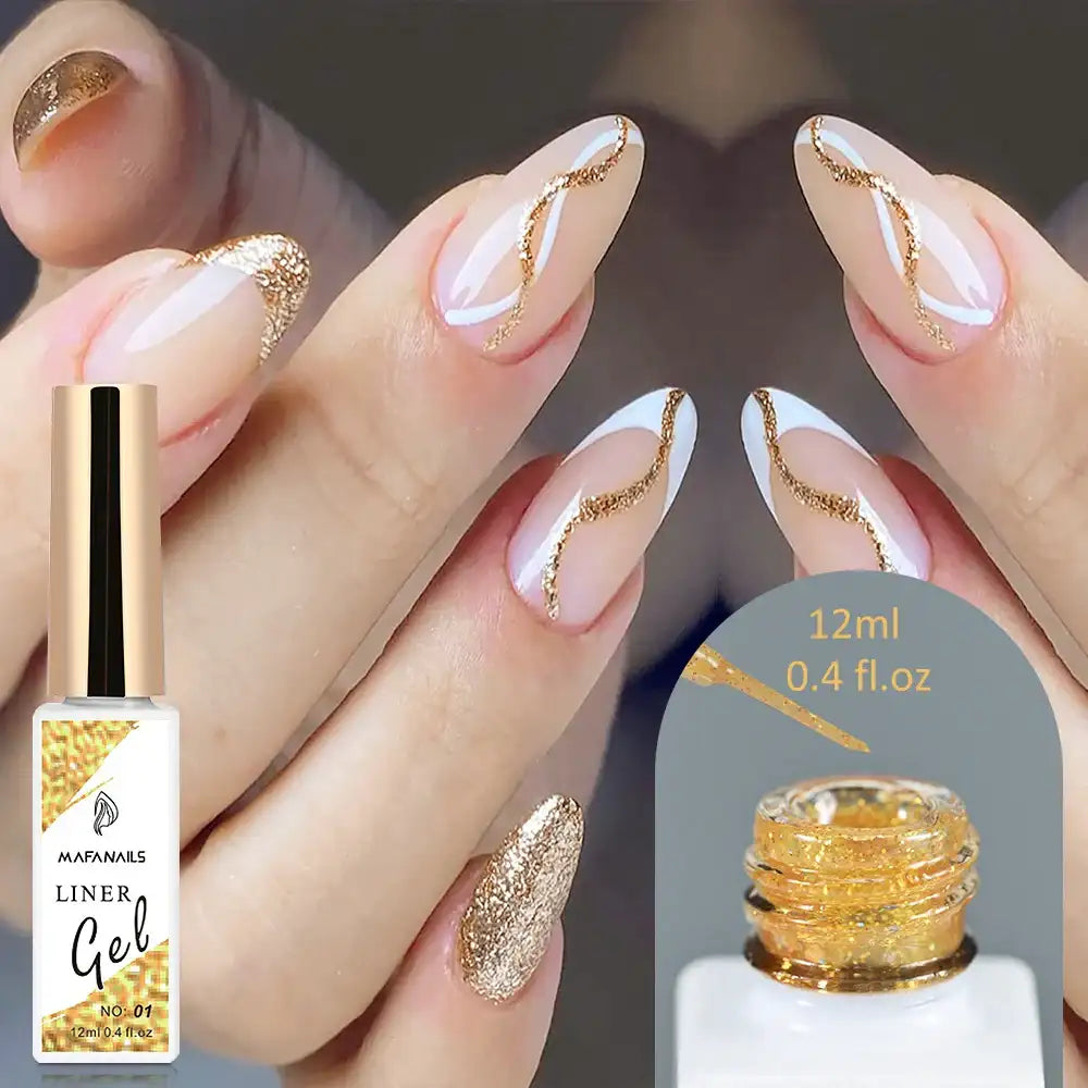 6 Esmaltes metálicos COWSAR y delineadores