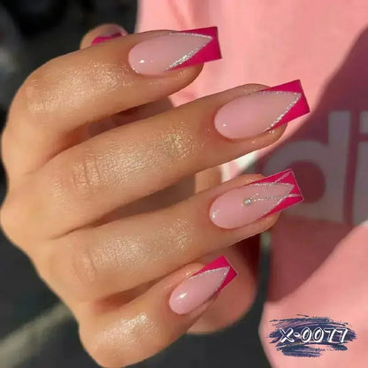 Set of 24 Short False Nails.