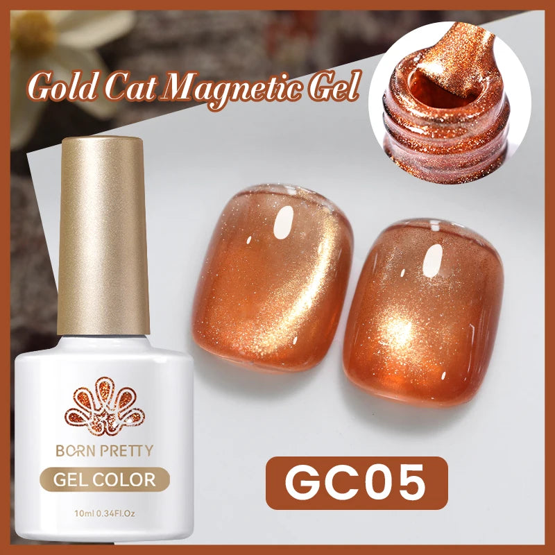BORN PRETTY 6 Colors UV Magnetic Nail Polish