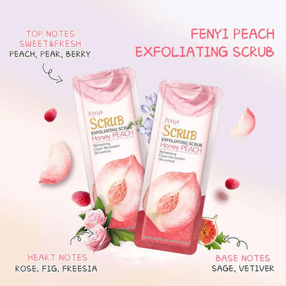 Exfoliante facial de melocotón Fenyi