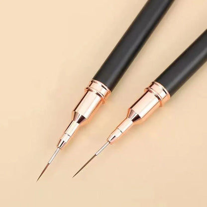 Manicure liner brushes.