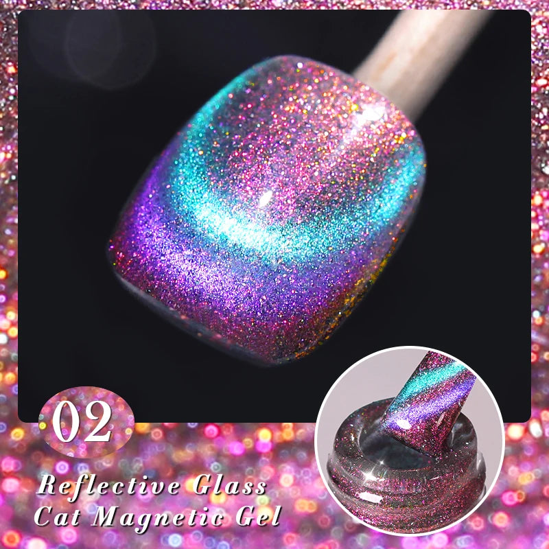 BORN PRETTY 6 Colors UV Magnetic Nail Polish