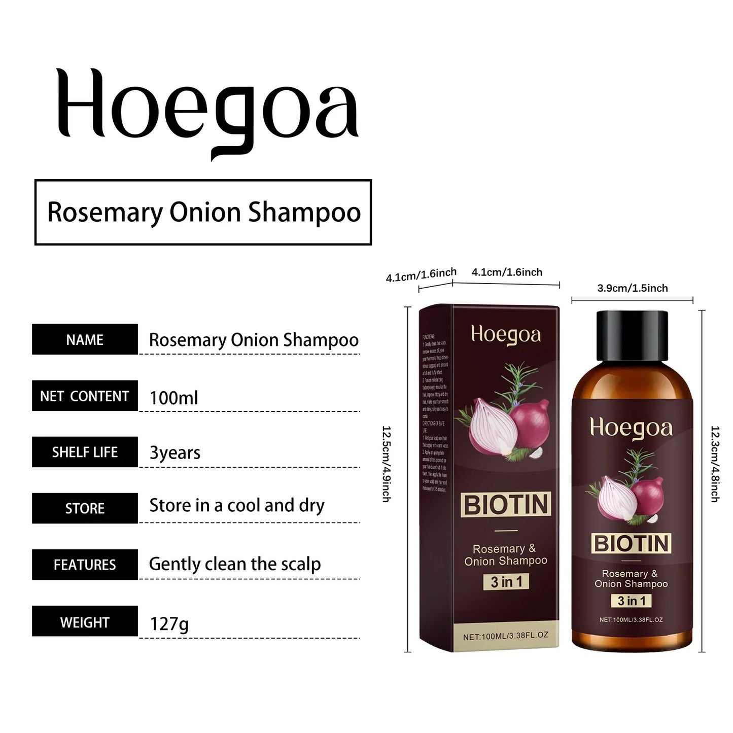 HOEGOA Champú de romero y cebollas.